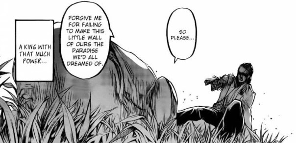 “A king with so much power bowed down to someone as lowly as me. That titan left me speechless… More importantly, I felt something in me waver at that moment.”